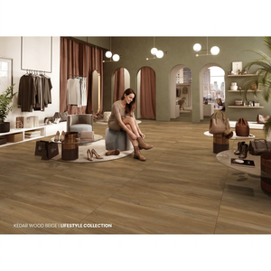 Wood Look Porcelain <b>Floor</b> Tiles Vistaar Wood Brown 600x1200mm Rustic <b>Matte</b> Interior Flooring - Product Image 4