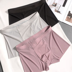 Ladymate ODM/OEM Calzoncillos <span class=keywords><strong>Boxer</strong></span> da <span class=keywords><strong>uomo</strong></span> mutandine in <span class=keywords><strong>microfibra</strong></span> da <span class=keywords><strong>uomo</strong></span> in seta di ghiaccio comodo morbido mutandine intimo <span class=keywords><strong>Boxer</strong></span> - Product Image 1