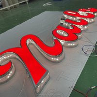Kexian Personnalisé Mur Extérieur 3d Frontlit Bord éclairé Or Canal Lettres Enseigne Lumineuse Led Lettres