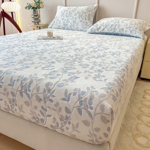 Lenzuolo con Angoli in Velluto Morbido, Coprimaterasso Elastico, Protezione per Letto, Set di Lenzuola Calde Invernali in Flanella - Product Image 2