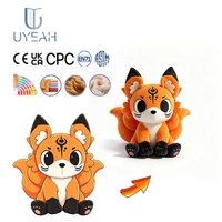 UYEAH EN71/CPC/GRS Peluches Mascottes Personnalisées en Forme de Chat, Jouets en Peluche Doux et Mignons en Coton, Peluche Renard pour Enfants, Cadeaux