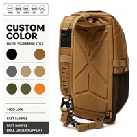 Sac à bandoulière en polyester imperméable et antivol pour activités de plein air, sac de poitrine pour l'escalade, la randonnée, le camping, la chasse, sac à dos de jour