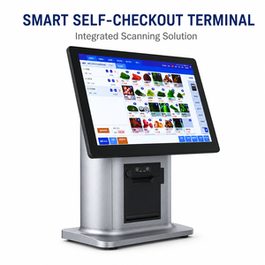 15.6" Smart Self-Checkout Terminal Built-in 80mm <b>Printer</b> Integrated QR <b>Scanner</b> for Supermarket Retail POS Windows Android - Product Image 1
