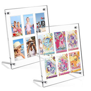 Marco de visualización de tarjeta pequeña personalizado, marco de fotos de frijol Jiugongge acrílico con mesa de ranura, animaciones de visualización de imágenes animadas - Product Image 2