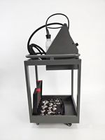 Machine de purge de freins automobile en acier inoxydable DC12V Amsxzo HY-5001, conception à impulsions, quatre réservoirs de récupération séparés de 1L