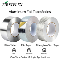 FIRSTFLEX Ruban adhésif en aluminium uni haute résistance 75 mm (3 pouces) pour ventilateur d'évacuation