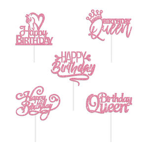 Adorno <span class=keywords><strong>de</strong></span> Pastel Personalizado con Purpurina <span class=keywords><strong>para</strong></span> <span class=keywords><strong>Cumpleaños</strong></span>, Boda, con Cualquier Texto o Números, Decoración <span class=keywords><strong>para</strong></span> Aniversario, Baby Shower - Product Image 2