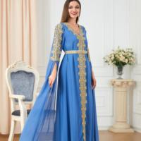 Abaya musulmane pour femmes, Borka, robe de soirée musulmane de Dubaï