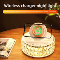 Lampe de bureau pliable avec chargeur sans fil 15W RGB LED à lumière ambiante, reconnaissance automatique, chargeur de téléphone Type-C, charge rapide OTP, OEM ODM