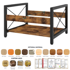 Soporte de Vinilo para Discos, Caja de Madera para Discos, Montable en la Pared, para Discos de 7-12 Pulgadas, Capacidad para 50-100 Álbumes, Estantes de Almacenamiento para DVD - Product Image 2