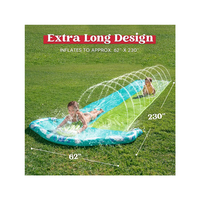 Toboggan aquatique de jardin pour enfants, jeux d'eau d'été en plein air, activités aquatiques pour enfants et adultes, glisse, éclabousse et glisse
