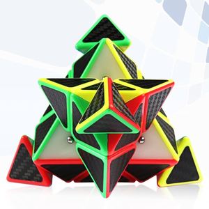 Cubo Pirámide de Velocidad, Cubo Triangular con Adhesivos de Fibra de Carbono, Rompecabezas de Cubo Mágico para Niños, Desarrollo de Inteligencia, EXW - Product Image 4