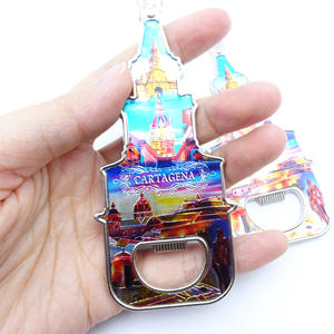 Abrebotellas DE RECUERDO DE Cartagena <span class=keywords><strong>Barcelona</strong></span> de forma personalizada, pegatina de papel de aluminio novedosa, abridor de botellas magnético de cerveza único, imán - Product Image 4