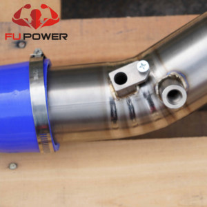Pipa Turbo Charge Titanium dengan Coupler dan Klem Silikon Untuk BMW B58 Gen <span class=keywords><strong>2</strong></span> Supra A90 G20 G30 M240i M340i ZSF - Product Image 3