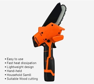 <span class=keywords><strong>Motosierra</strong></span> eléctrica portátil de 4 pulgadas y 12V, cortadora de cadena de árbol con batería - Product Image 2