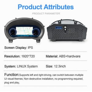 Navihua Nuevo para Chevrolet Equinox 17-23, Actualización de Panel de Instrumentos LCD con Sistema Linux, Carplay, Velocímetro Digital - Product Image 5
