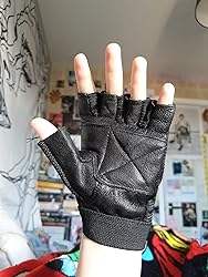 Gants de fitness unisexes demi-doigt SMX en cuir durable pour gymnastique Sports de plein air Cyclisme - Product Image 4