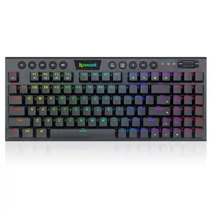 Triple Modes Connectivity Redragon K625P-KBS Yi pro Wireless Flexible RGB Backlight Gaming Mechanical Black Keyboard