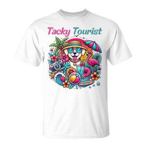 T-shirt Tacky Tourist à thème vacances d'été, t-shirt graphique unisexe pour adultes - Product Image 1