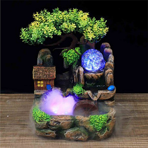 <span class=keywords><strong>Fontaine</strong></span> <span class=keywords><strong>d</strong></span>'eau <span class=keywords><strong>Zen</strong></span>, <span class=keywords><strong>d</strong></span>écoration intérieure, fontaines <span class=keywords><strong>d</strong></span>'eau de table, <span class=keywords><strong>fontaine</strong></span> <span class=keywords><strong>d</strong></span>'eau Feng Shui avec lumières LED pour le bureau - Product Image 1