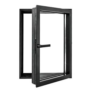 Fenêtres américaines résistantes aux ouragans Fenêtres <span class=keywords><strong>à</strong></span> battants en aluminium <span class=keywords><strong>à</strong></span> rupture de pont thermique avec <span class=keywords><strong>double</strong></span> <span class=keywords><strong>vitrage</strong></span> - Product Image 3