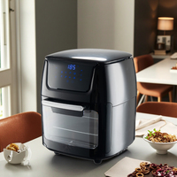 Four à friteuse numérique 12L-8 préréglages, multifonction avec accessoires, cuisson sans huile pour la maison et le restaurant