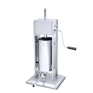 Hachoir à viande et machine à saucisses manuelle en acier inoxydable 5L, état neuf, pour usage commercial unique, idéale pour la fabrication artisanale en usine, <span class=keywords><strong>vente</strong></span> chaude - Product Image 1