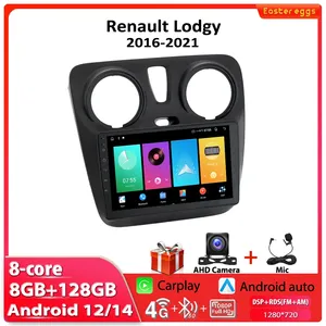Android đài phát thanh xe cho Renault lodgy dokker 2012 2020 đa phương tiện Video Player Navigation GPS Auto Stereo DVD đầu đơn vị autoradio - Product Image 2