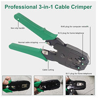 Kit de herramientas de prensado Rj45 para CAT5 CAT6, probador de Cable de ordenador profesional, juego de herramientas de reparación de red