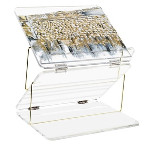 Custom Judaica Foldable Leatherette Lucite Shtender Jewish Prayer Book <strong>Stand</strong> - Product Image 5