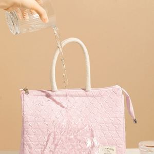 Sac à lunch isotherme en nylon grande capacité, portable, pour la vente en gros, conteneur alimentaire isolé B1, sac à main isotherme, Lettre CN;ZHE - Product Image 5
