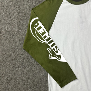 T-shirt Raglan a Maniche Lunghe Personalizzabile da Uomo, Stampa su T-shirt <span class=keywords><strong>in</strong></span> Cotone Vestibilità Ampia - Product Image 5