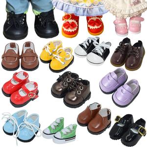 Chaussures de poupée pour peluche BJD <span class=keywords><strong>Reborn</strong></span> Doll Mini Sneakers Canvas Petites chaussures en cuir Miniatures Accessoires d'habillage - Product Image 1