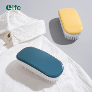 Brosse à chaussures domestique avec poils en PP, outil de nettoyage multifonctionnel et portable pour vêtements et chaussures, blanc, jaune, rouge, bleu - Product Image 2