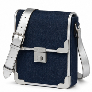 Sac à bandoulière en cuir PU, sac messager décontracté, style minimaliste, sac à rabat, sangle réglable, sac de voyage quotidien pour affaires - Product Image 3