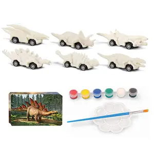 Kit de pinturas de dinossauros para crianças, conjunto diy para meninos, artes e artesanatos, presente de natal, 2023