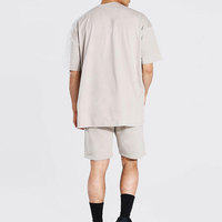 Ensemble T-shirt et short pour homme, logo personnalisé, haute qualité, été, 100% coton, respirant, streetwear, impression numérique, service OEM, en gros