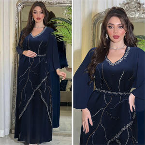 Abaya musulmane à paillettes pour femmes, vêtements islamiques en patchwork, robes maxi en <span class=keywords><strong>jellaba</strong></span> marocaine, robe abaya pour femmes musulmanes africaines du Moyen-Orient - Product Image 5