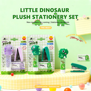 Kit Completo de Pegamento en Barra y Grapadora con Diseño de Dinosaurios y Recargas - Product Image 1