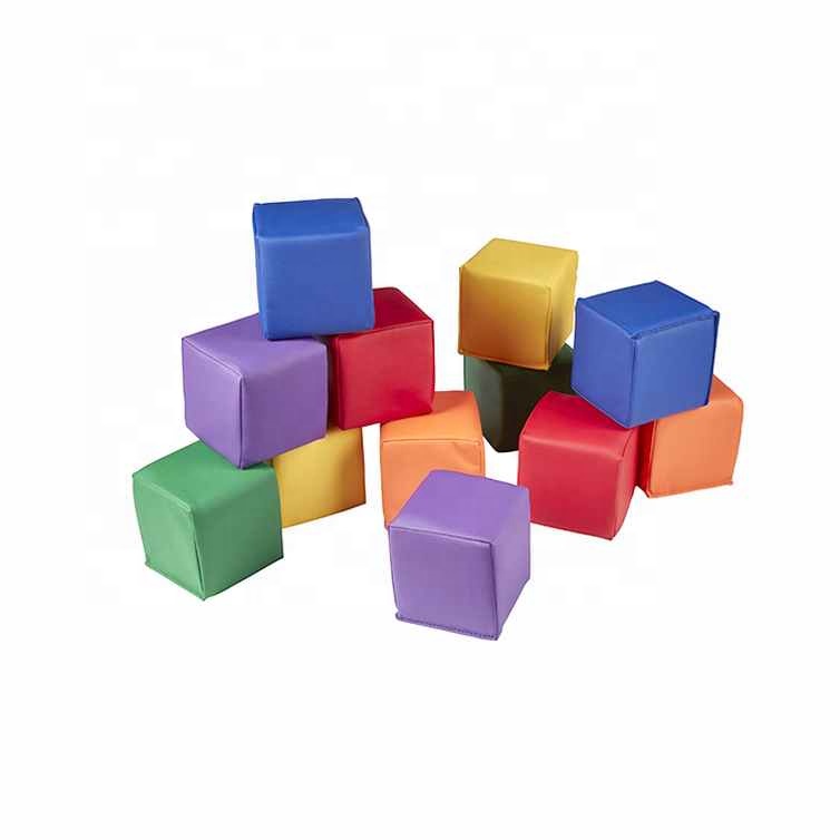 Детский мягкий игровой набор блоков из пены в стиле пэчворк, Мягкие блоки для безопасной активной игры и строительства