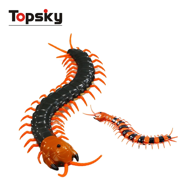 Electric Plastic Animals Moving Infrared Remote Control Crawl Tricky Centipede Rc Toy