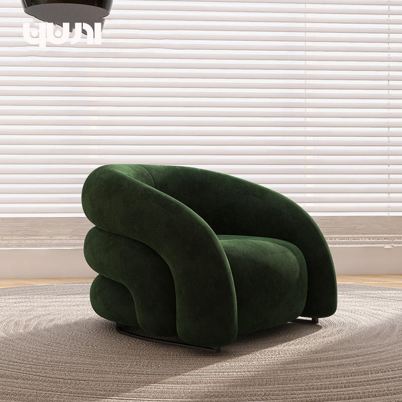 Fauteuil vert foncé [velours]