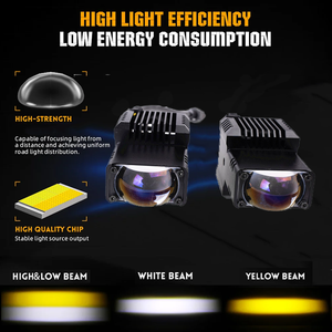 Senlo 2 Piezas T1GT 54W Faros LED 6000k 5400LM con Ventilador para Auto, Motocicleta, ATV, UTV, Lente de Proyector Todoterreno 12V 24V - Product Image 3