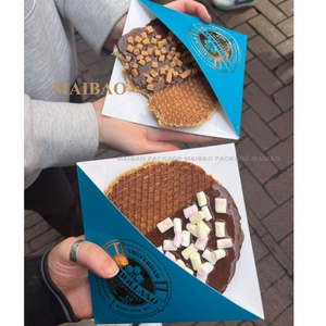 Conos de Papel Impresos Personalizados, Conos de Papel para Alimentos, Conos de Papel para Stroopwafels, Envases para Stroopwafels - Product Image 6