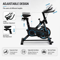 Vélo de spinning Zhuobu à cadre robuste, résistance magnétique, écran LCD, capacité de charge de 150 kg, vélo d'exercice unisexe pour la maison, OEM ODM