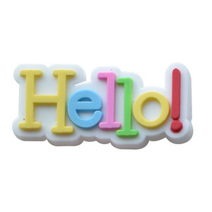 Vente en gros de breloques pour petit sac de plage en silicone Phrases drôles Accessoires de boutons de créateur pour sacs et chaussures de plage - Product Image 5