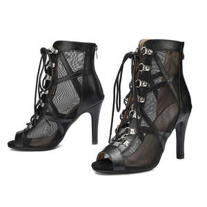 Zapatos de <span class=keywords><strong>Baile</strong></span> con Tiras Cruzadas y Tacón Alto, Sandalias Romanas con Punta Abierta, <span class=keywords><strong>Botines</strong></span> para Mujer para <span class=keywords><strong>Baile</strong></span> <span class=keywords><strong>Latino</strong></span> y Jazz - Product Image 5