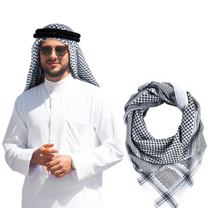 Sciarpa Shemagh Yashmagh in poliestere di alta qualità dal design etnico Bandana da uomo scialle kefiah Premium etnico - Product Image 2