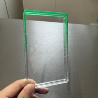 Protecteur en TPU dégradé Px avec plaque arrière transparente pour les étuis de cartes à collectionner TAG
