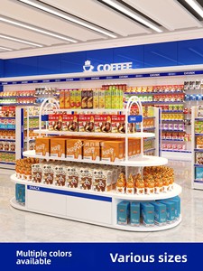 Hong <span class=keywords><strong>Department</strong></span> <span class=keywords><strong>Store</strong></span> New Blue Snack Display <span class=keywords><strong>Rack</strong></span> Convenience <span class=keywords><strong>Store</strong></span> Island Shelf en Lawson Meiyijia Style Supermercado <span class=keywords><strong>Steel</strong></span> <span class=keywords><strong>Rack</strong></span> - Product Image 4